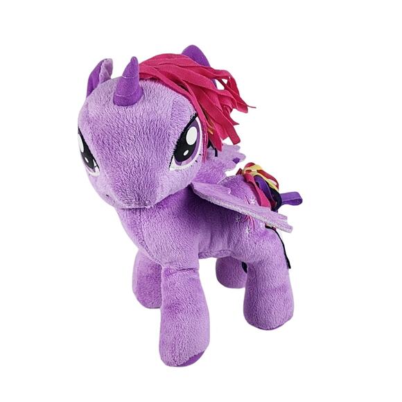 Hasbro 2014 My Little Pony Twilight Sparkle Purple Pegasus Unicorn Plush - Picture 1 of 11